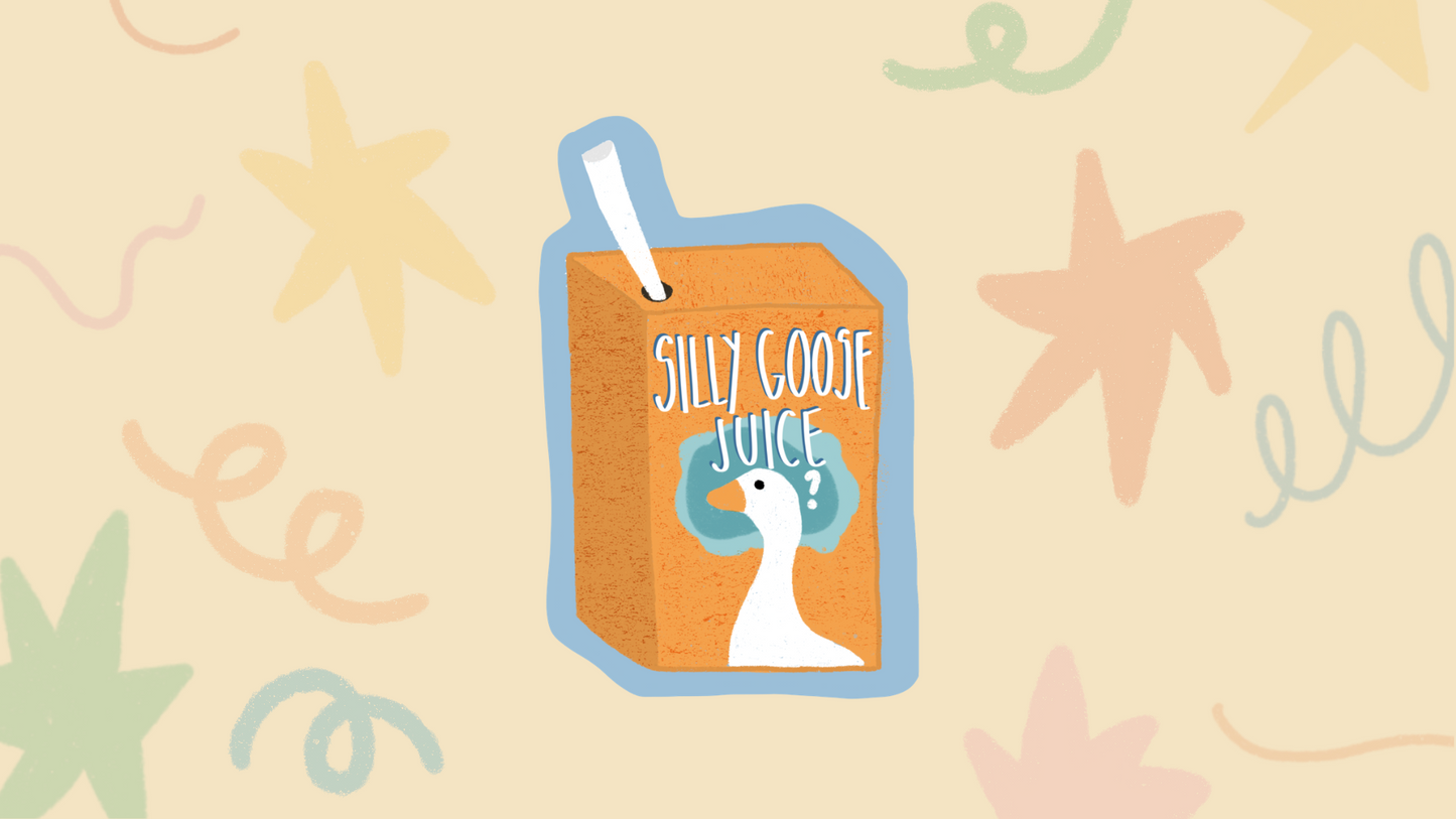 Silly Goose Juice Sticker