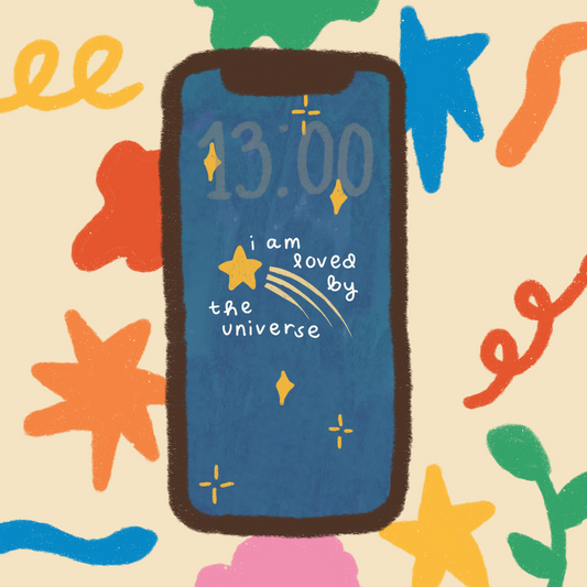 I Am Loved By The Universe Phone Wallpaper
