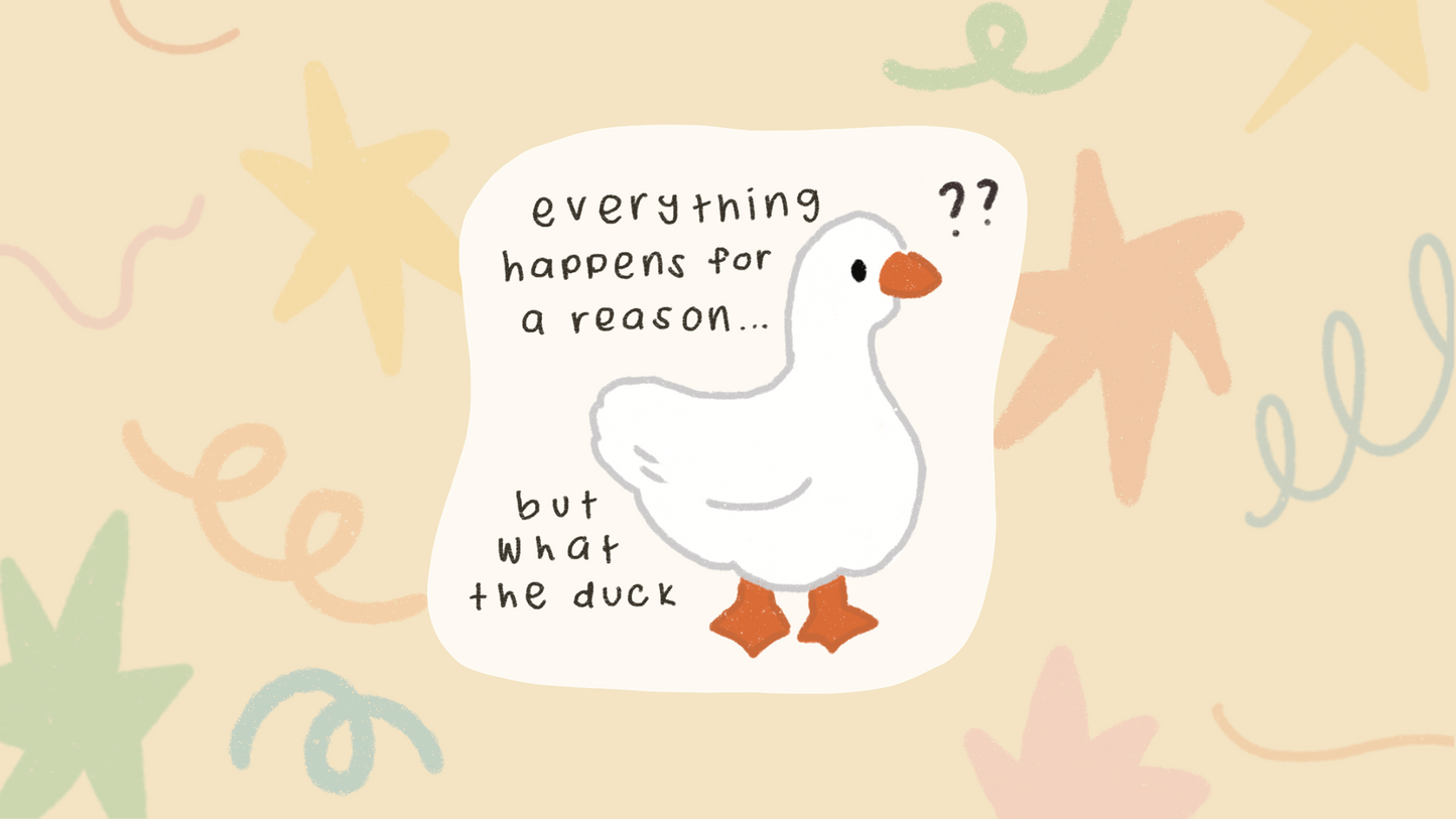 What The Duck Sticker