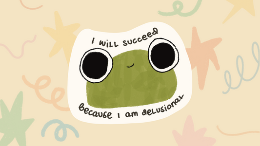 Delusional Frog Sticker
